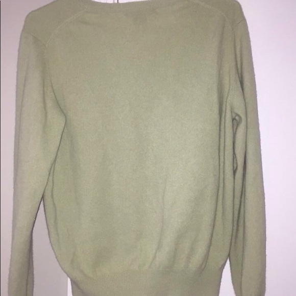 El Daws 100% Cashmere Sweater - Light Green - Picture 3 of 4