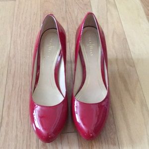 Cole Haan Red Platform Heels