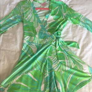 Lilly Pulitzer wrap around romper
