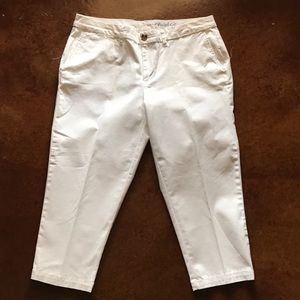 White Capris Size 12