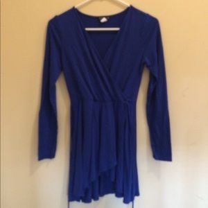 Long sleeve wrap tunic