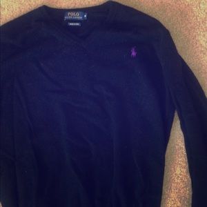 Polo sweater vest v-neck