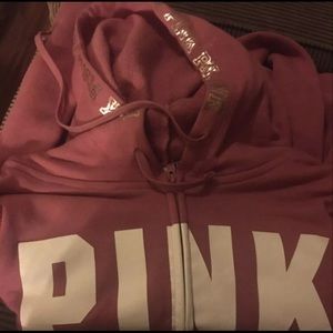 Pink vs zip up hoodie