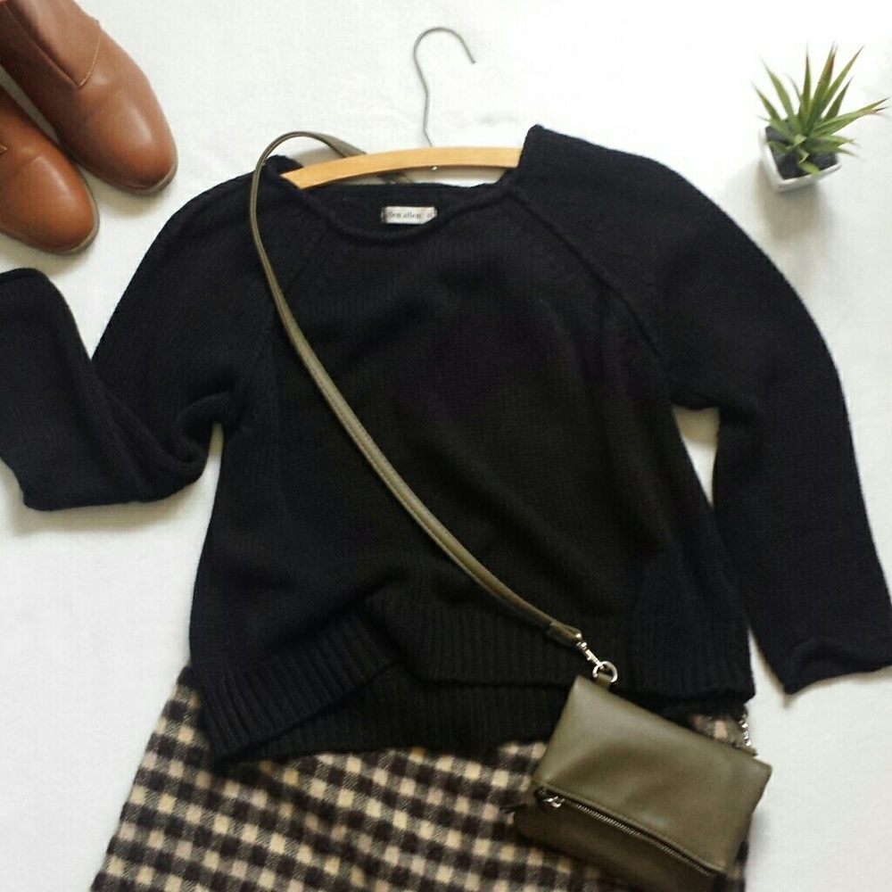 Allen Allen Black Sweater
