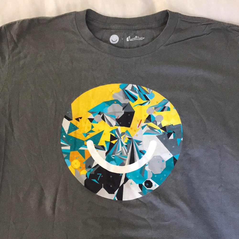 Threadless Soft Smiley Face T- Shirt