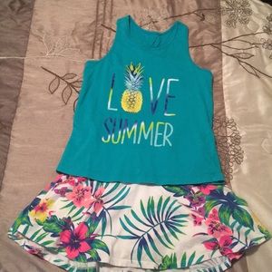 Adorable skirt and shirt set. Children's Place 7/8