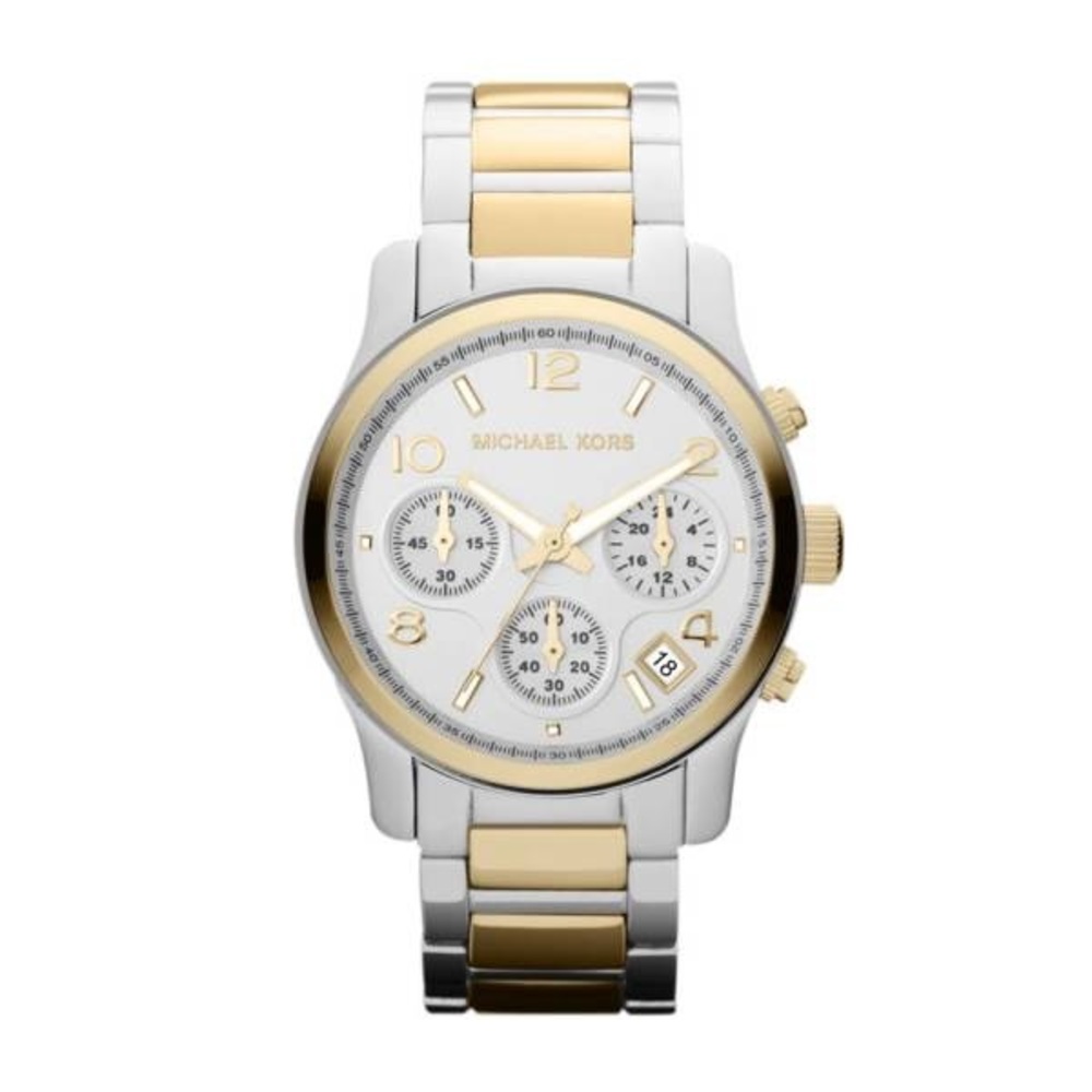 Michael Kors Silver & Gold Watch