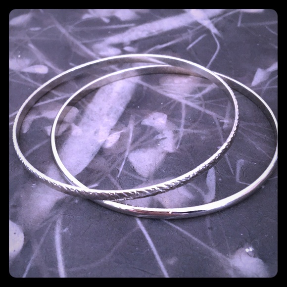 Sterling Silver Bangles - Picture 1 of 1