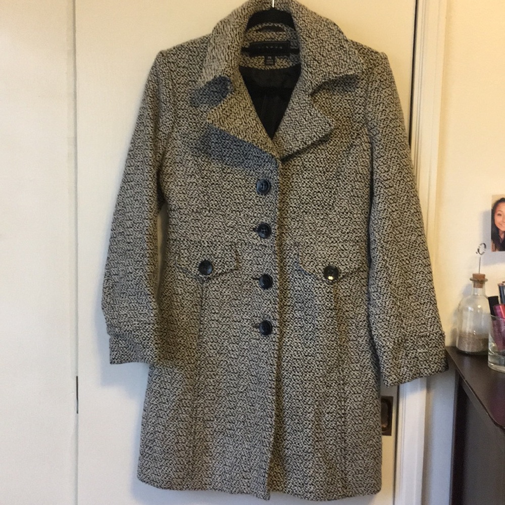 Long line wool coat