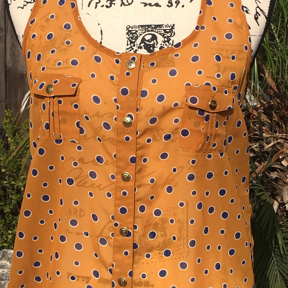 💰Mine polka dot sheer tank top - Picture 2 of 5