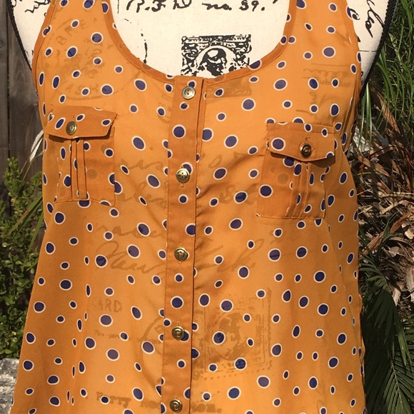 💰Mine polka dot sheer tank top - Picture 2 of 5