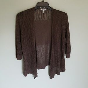 Brown Crochet Cardigan