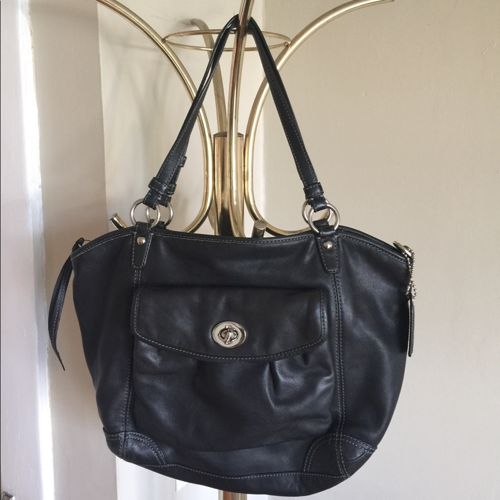 Coach Leather Leah Tote