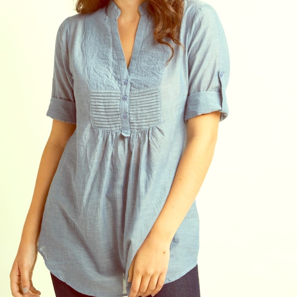 Mod cloth back road ramble tunic in stream