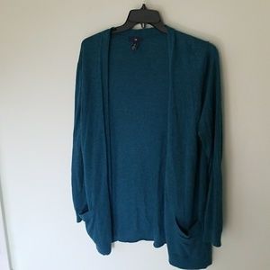 Gap open front cardigan with pockets