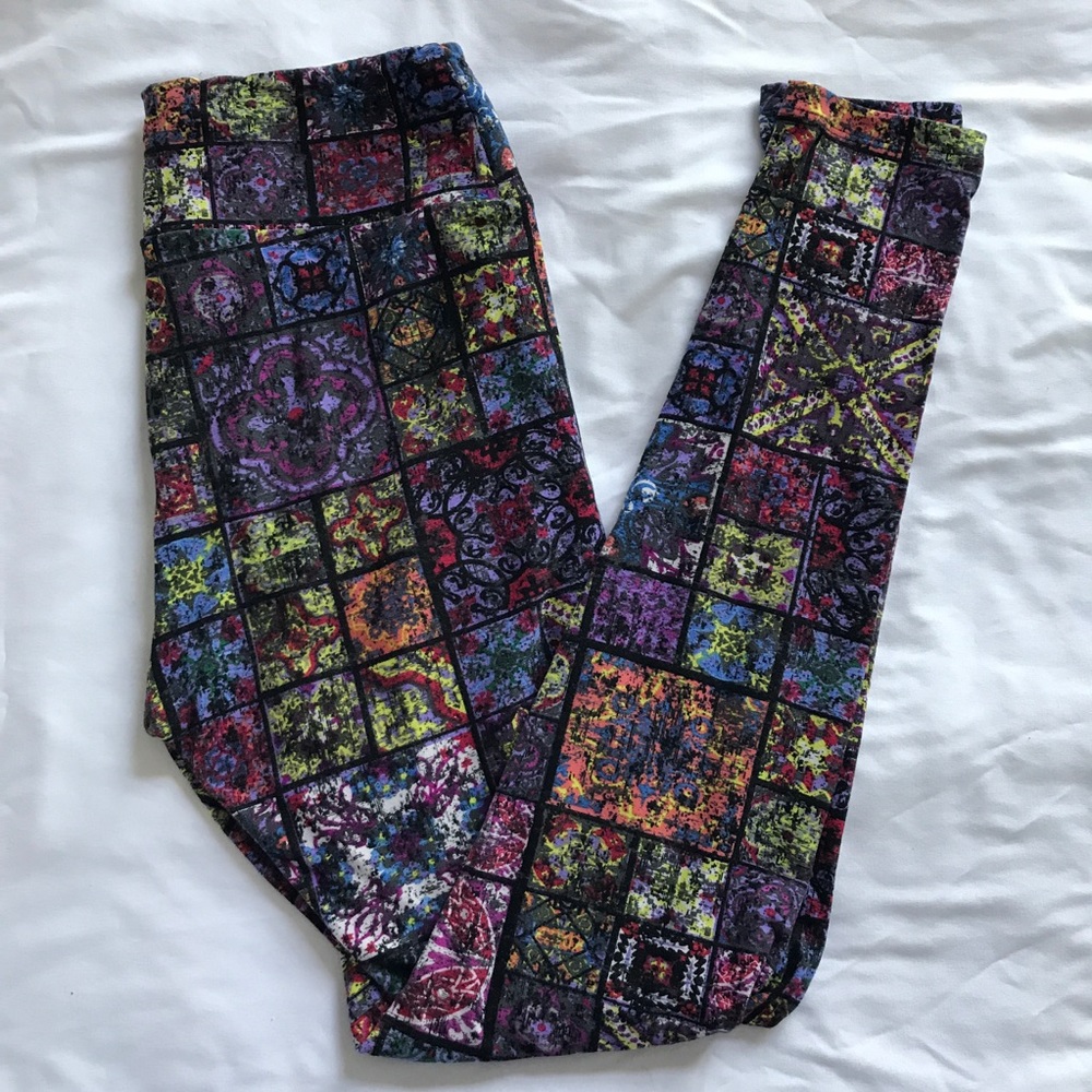 Stained Glass LulaRoe Leggings! HTF unicorn 🦄 OS