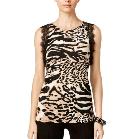 INC International Concepts Tops - 💃Price Drop💃INC Sleeveless animal print top