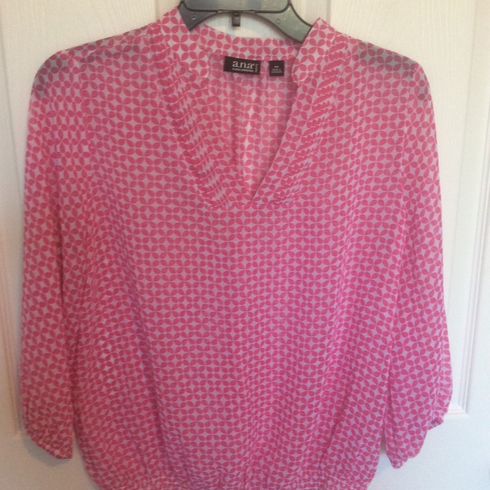 🛍Pink & white top🛍