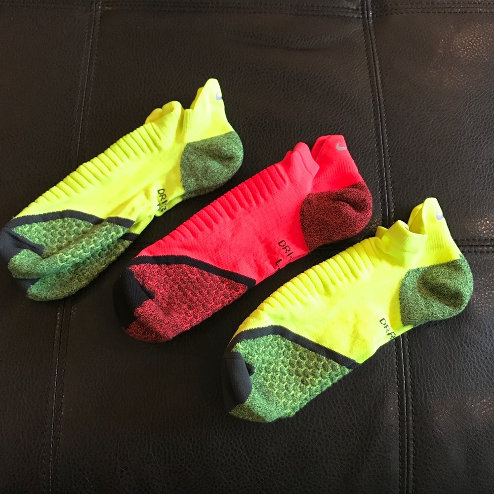 🏃🏽Nike Elite, 3 PAIRS 🙌🏽Dri Fit Running Socks