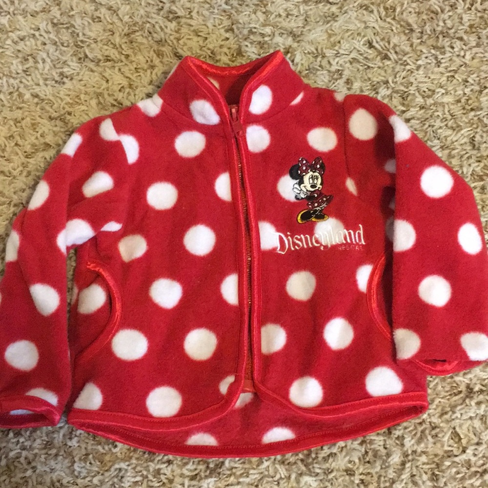 Authentic Disneyland Minnie Mouse Fleece Jacket