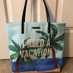 🌴Kate Spade "I NEED A VACATION" tote🌴