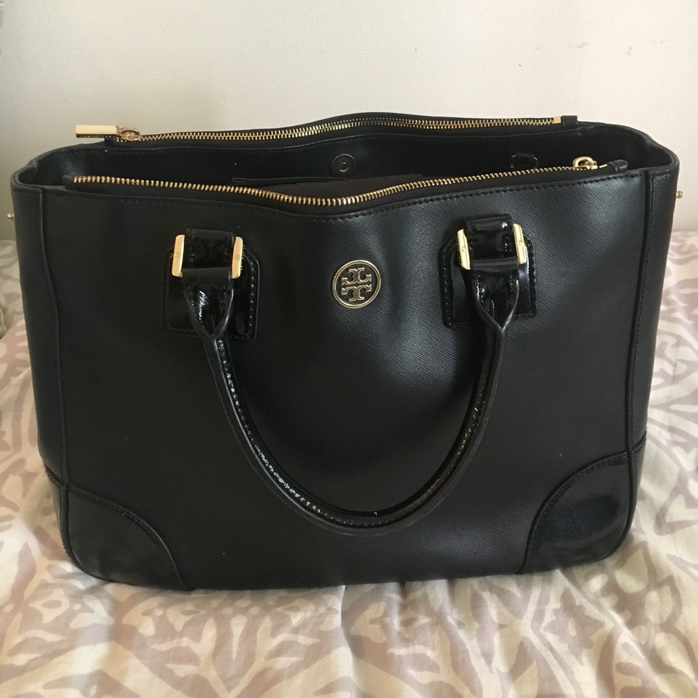 TORY BURCH LARGE ROBINSON DOUBLE ZIP REPOSH