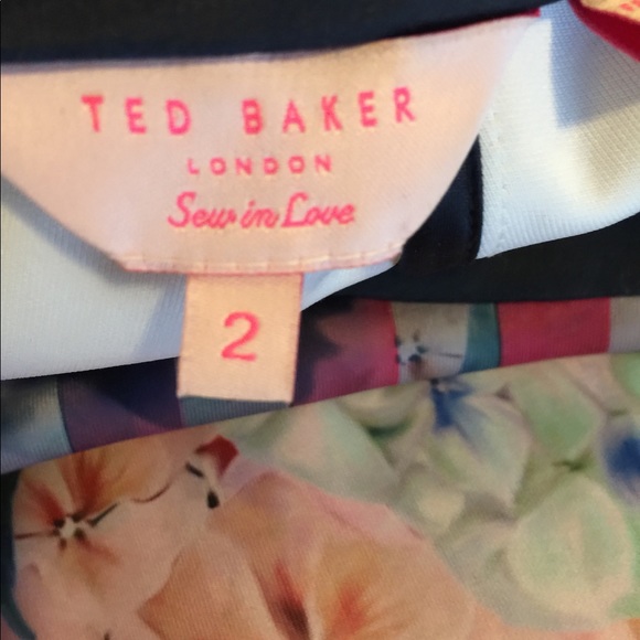 🌟SOLD🌟Ted Baker Haruku Hydrangea Dress Size 2 - Picture 5 of 5