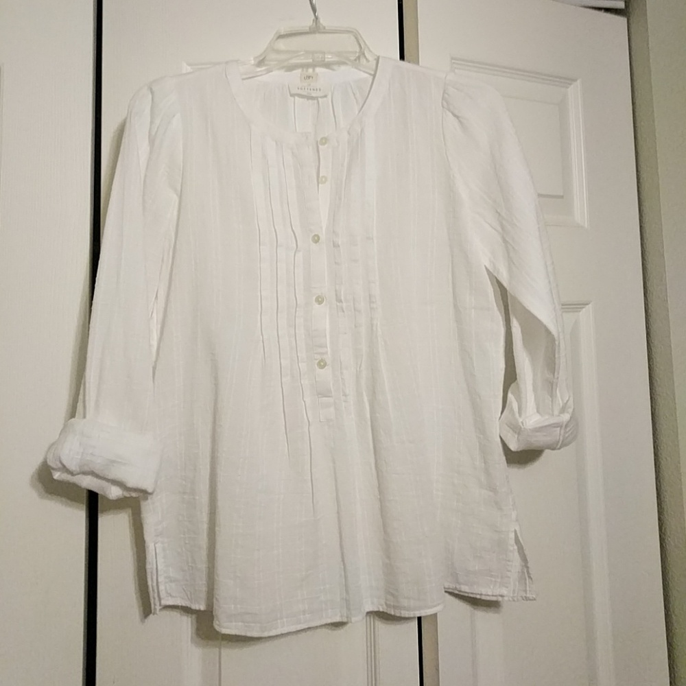 Ann Taylor Loft The Softened Shirt XSP