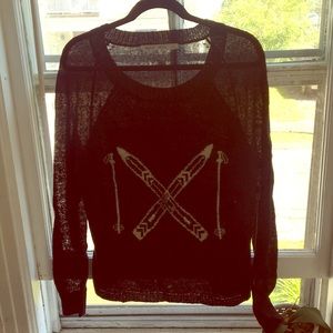 Black Wool Sweatshirt