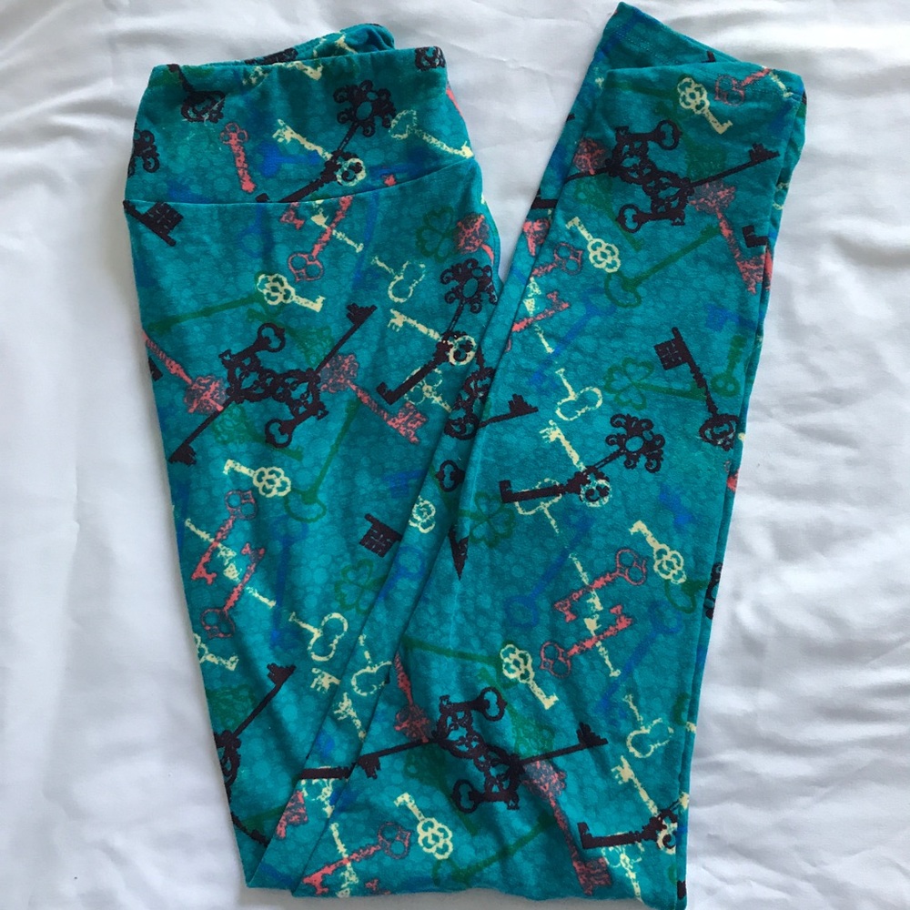Vintage HTF Keys LulaRoe Leggings OS