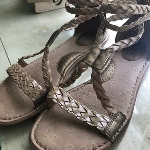 Adorable B.O.C.soft gold gladiator sandals size 9