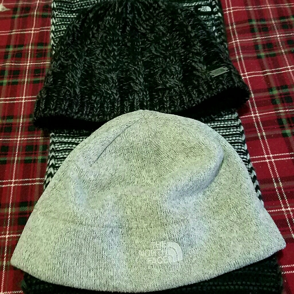 The north face hats and infinity scarf