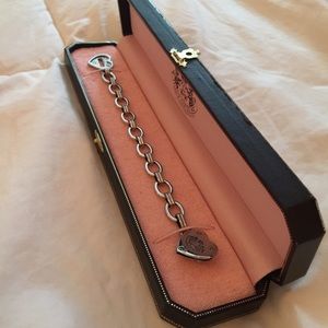 Juicy couture turn lock heart bracelet