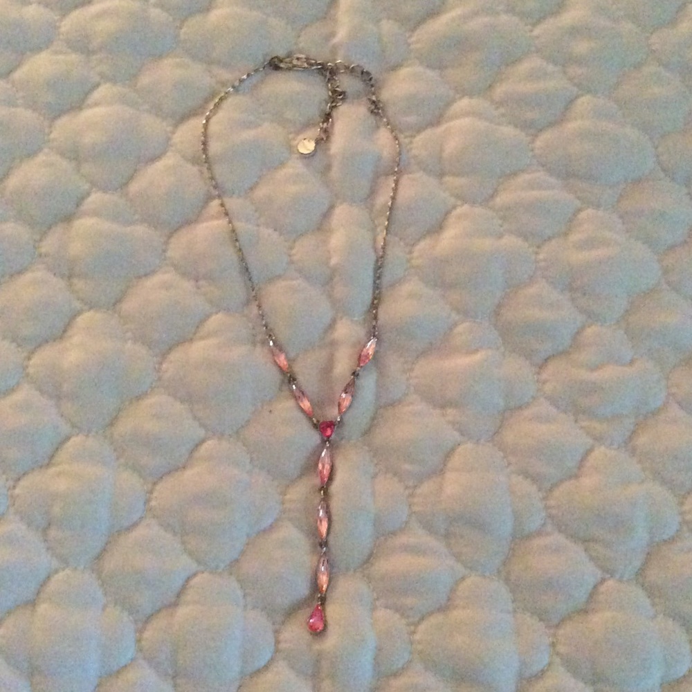 Pink Opal Heart Necklace
