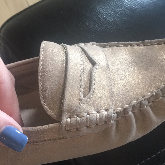 Gold suede shoes! - Picture 2 of 2