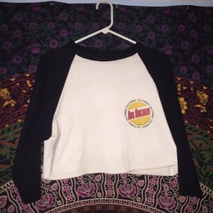 Brandy L.A. Baseball crop top