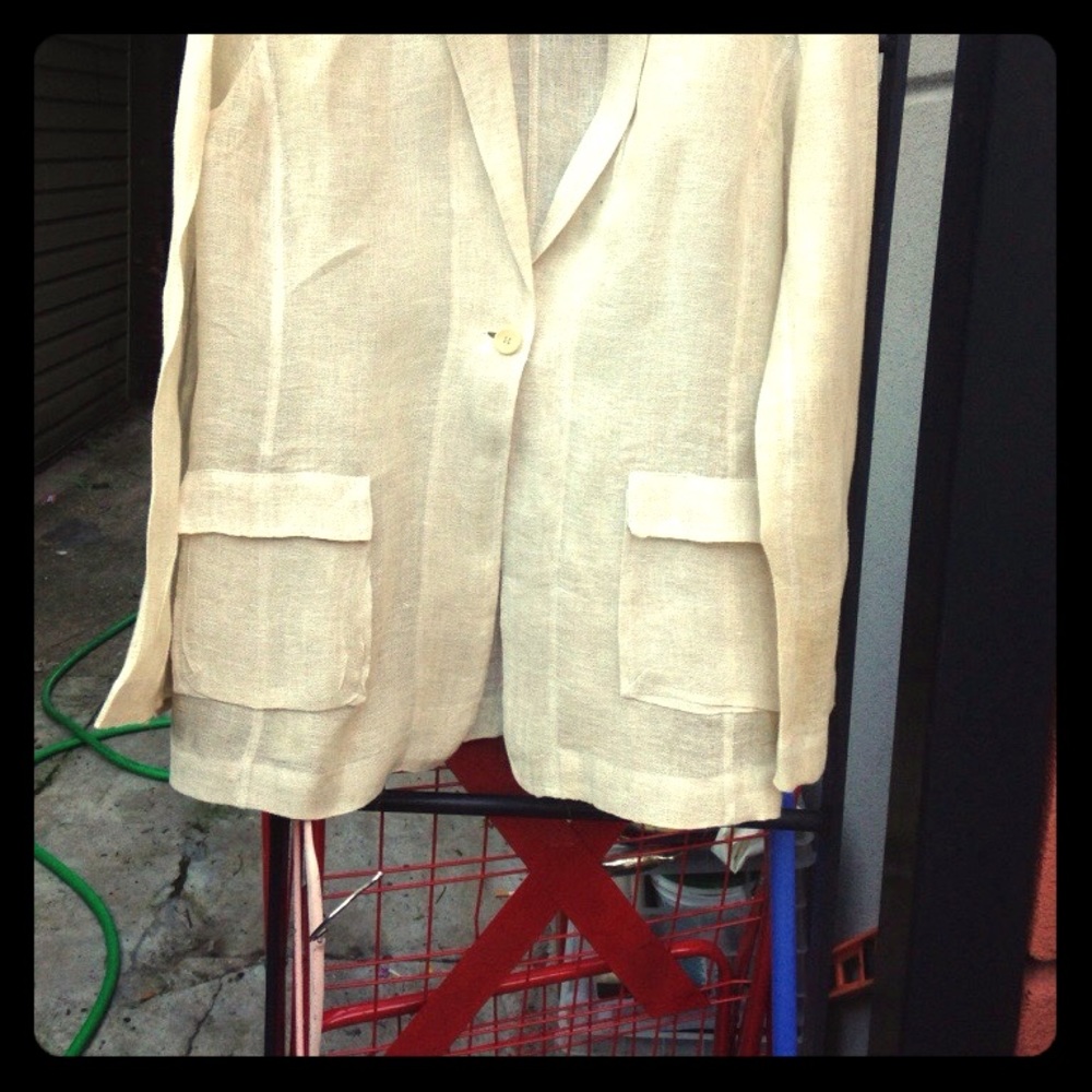 Eileen Fisher linen jacket