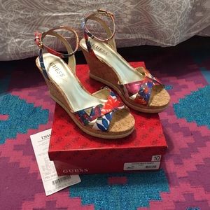 *SOLD* Guess Multi Fabric Wedge