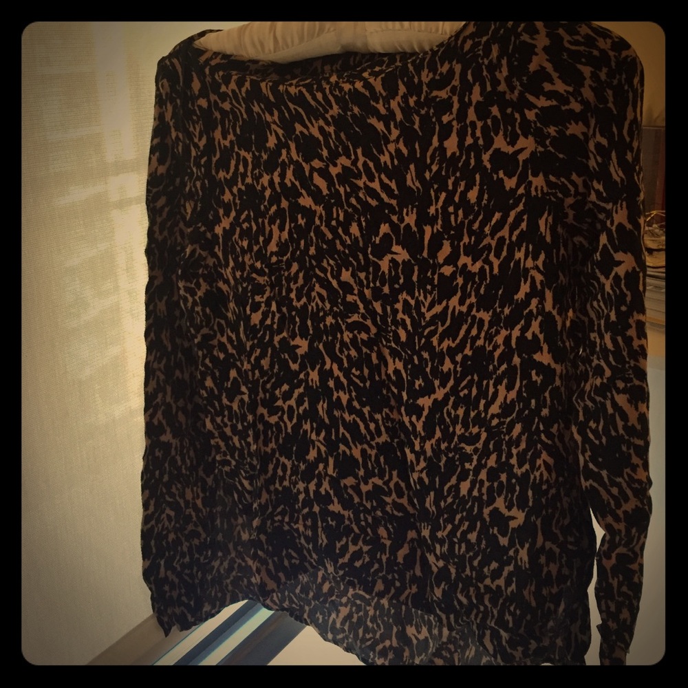 Leopard prints blouse