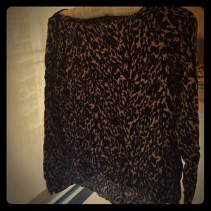 Leopard prints blouse
