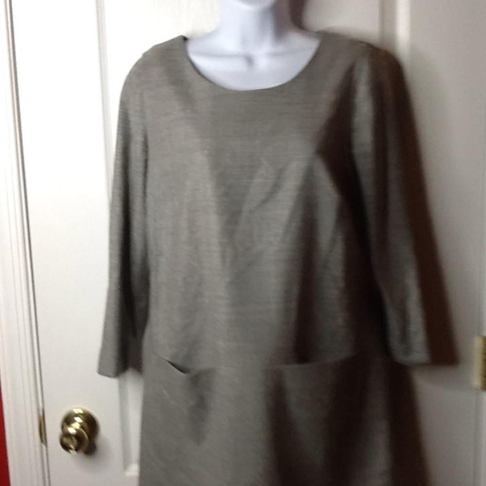J crew  gray wool  dress - Picture 3 of 7