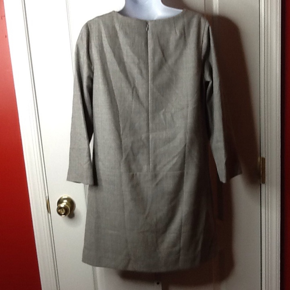 J crew  gray wool  dress - Picture 4 of 7