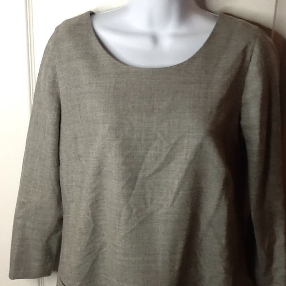 J crew  gray wool  dress - Picture 7 of 7
