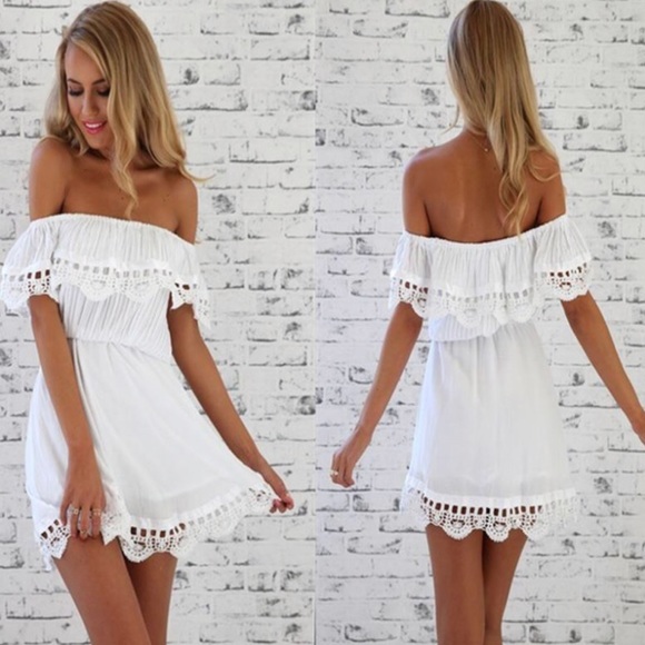 Dresses & Skirts - White off shoulder dress Dresses & Skirts - White off shoulder dress