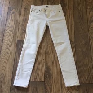 Paige Skyline Ankle Peg White Jeans Size 27