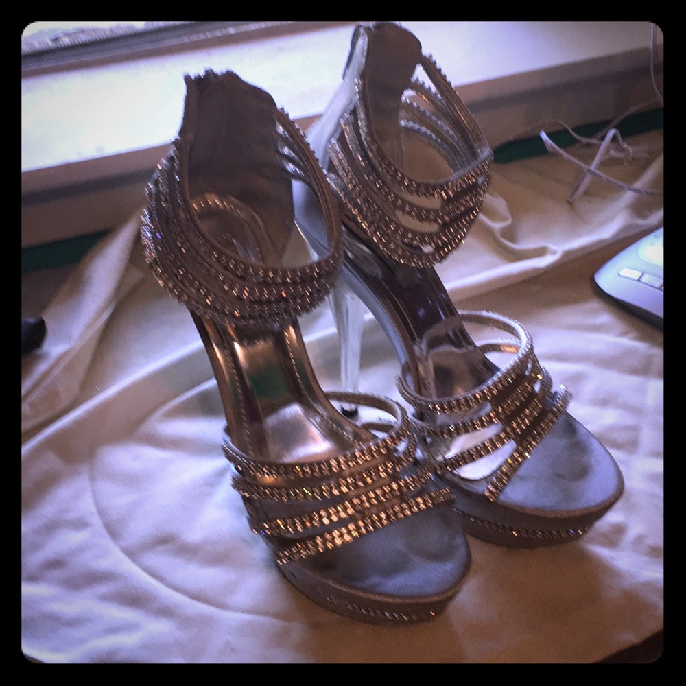 Beautiful stiletto platform sandals