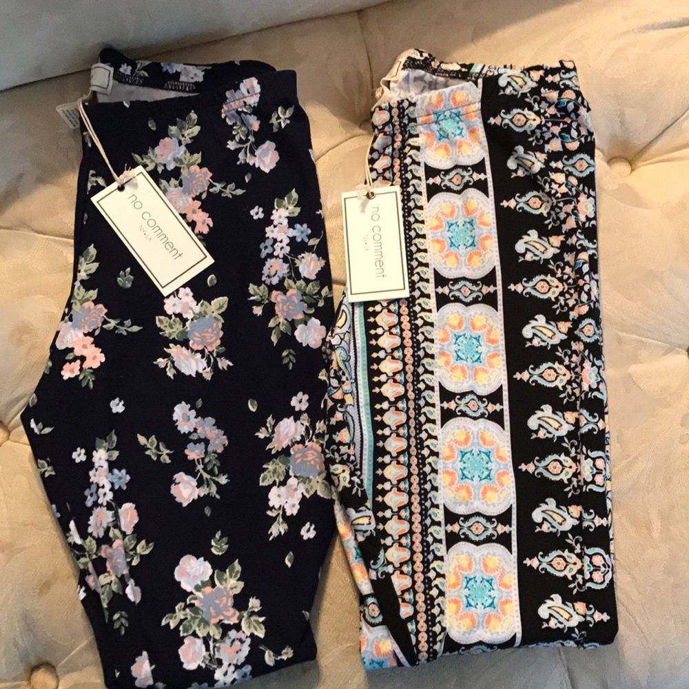 No Comment SUPER SOFT Floral Leggings