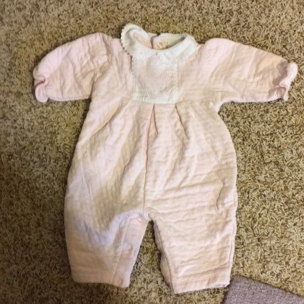 Absorba quilted and embroidered romper