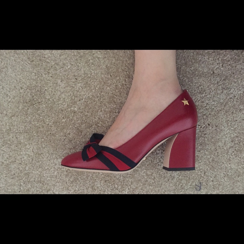 Sold Gucci Red Pump New!!