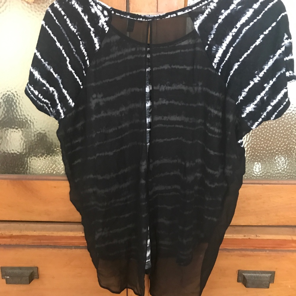 Express sheer back t shirt